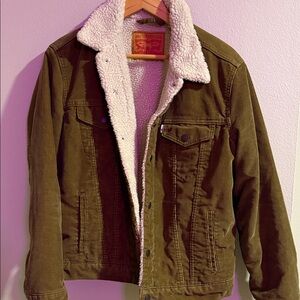 Levi's Khaki Sherpa Jacket